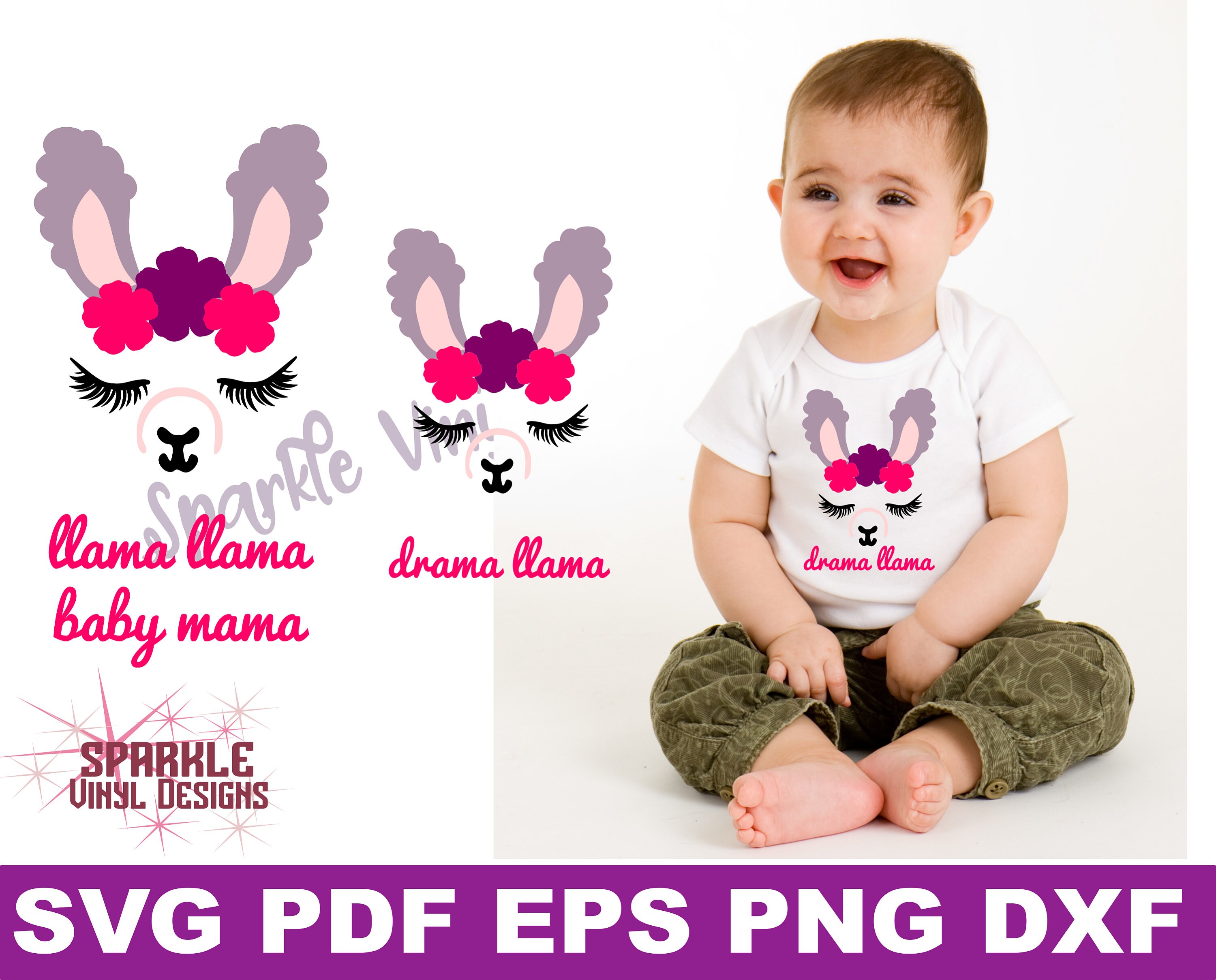 Download Llama Baby Shower Svg Files For Cricut