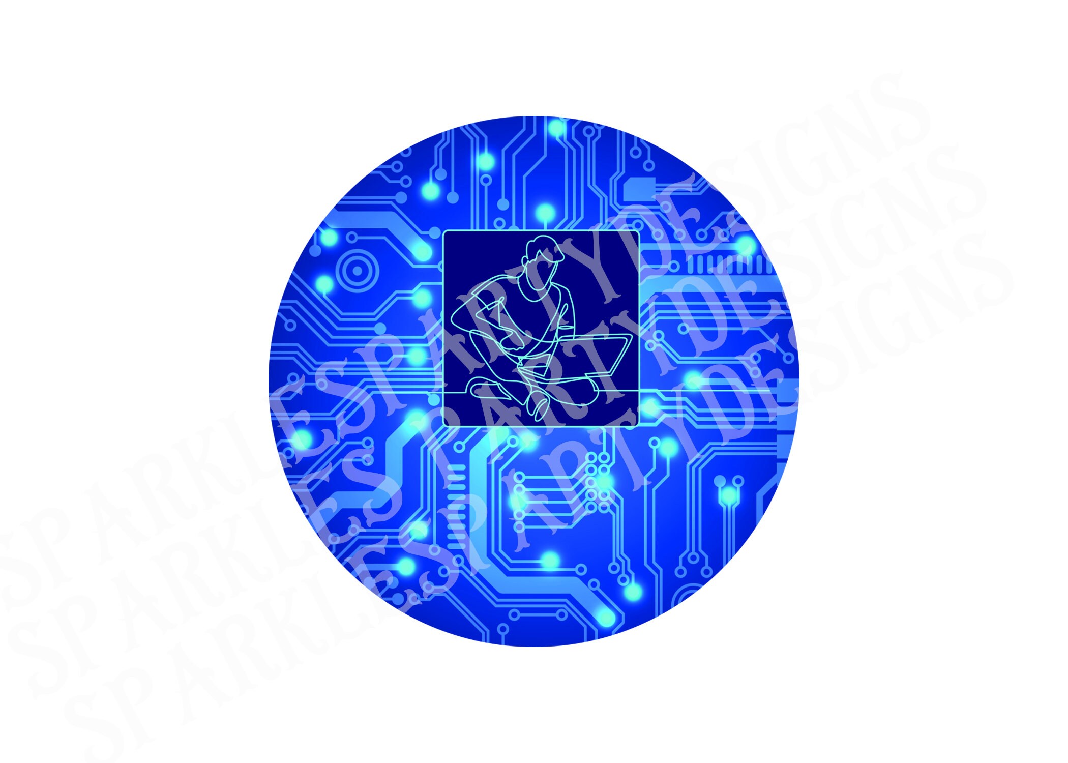 Computer Guy Gamer Sublimation Round Graphics Designs - Etsy Israel