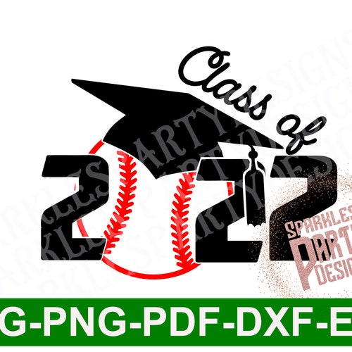Class of 2022 Senior Baseball Graduation Svg Dxf Png - Etsy