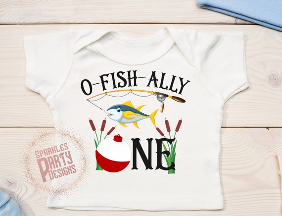 Fish First Birthday Sublimation Designs Download Png, Sublimate