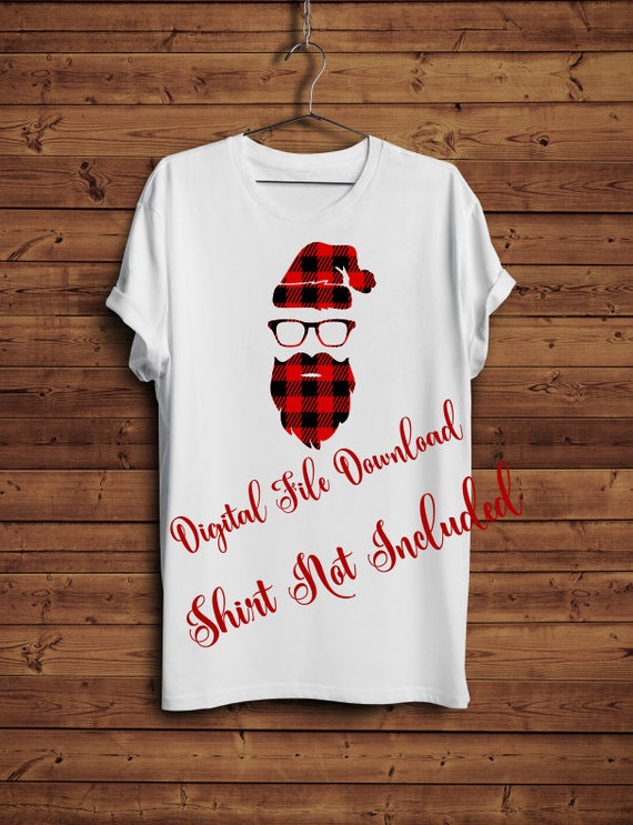 Download Santa Christmas Buffalo Plaid Shirt cut file svg for ...