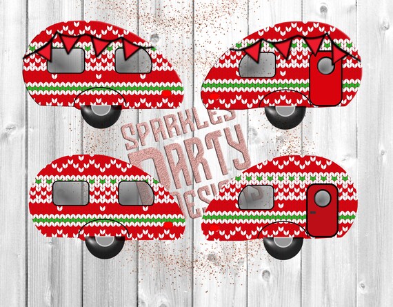 Download Christmas Sweater Vintage Camper Keychain Sublimation Graphic Etsy