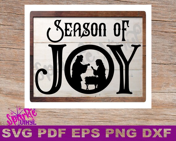 Download Svg Christmas Joy Nativity Sign Stencil Joanna Gaines Style Etsy