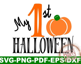 First Halloween svg, First, Halloween SVG, Pumpkin svg, My First, Halloween, SVG Cricut, svg silhouette, cut files, svg files, svg designs
