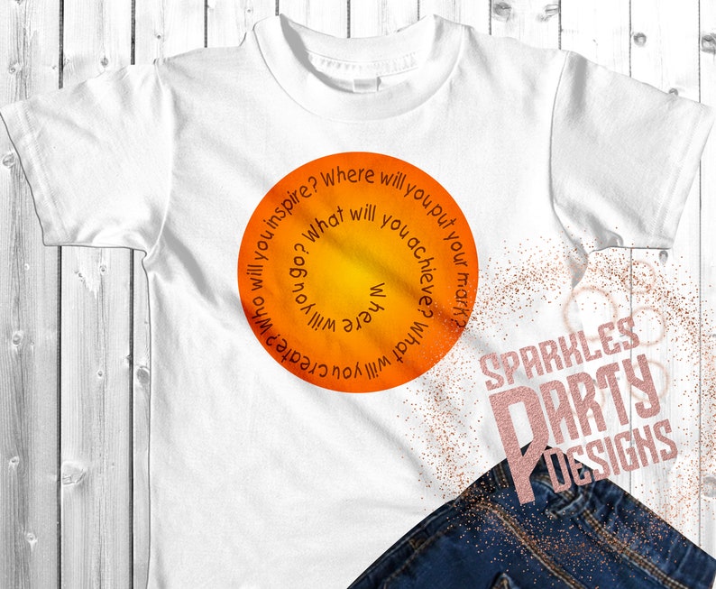 International Dot day Printable Sublimation Graphic designs download png, Create, Inspire, Mark image 5