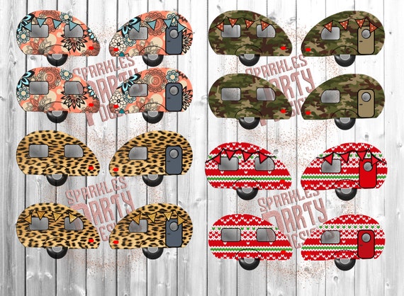 Download Bundle Vintage Camper Keychain Sublimation Graphic Design Etsy