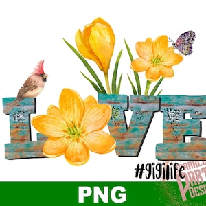 Love Gigi Life Blumen Sublimate Transfer Design Download PNG, Sublimation, Vogel, Schmetterling, Gigilife, Muttertag, Sublimationsgrafiken