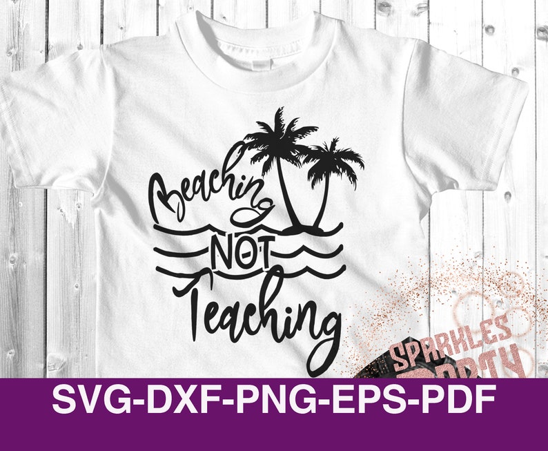 Download Beach Teacher SVG DXF Png téléchargement de conception | Etsy