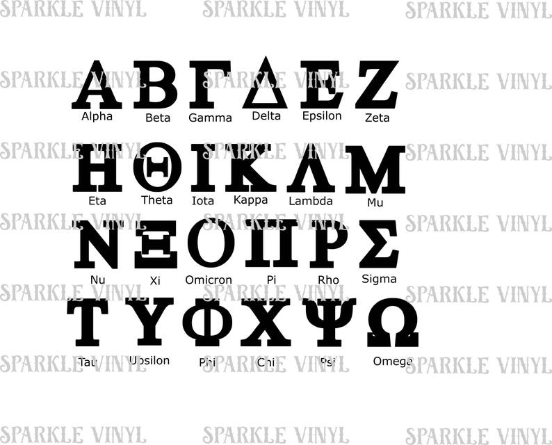 Greek Letters svg, Greek letters, Sorority letters svg, Sorority svg, fraternity svg, fraternity letters, Alpha svg, Phi svg, Beta svg, svg image 3