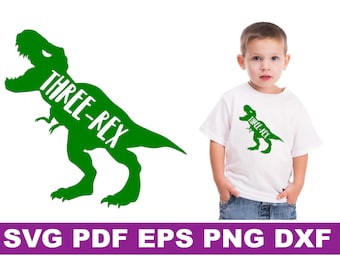 Three rex svg, Three Rex, Three Rex file,  Dinosaur Birthday svg, birthday svg, dinosaur svg, three year old svg, third birthday svg
