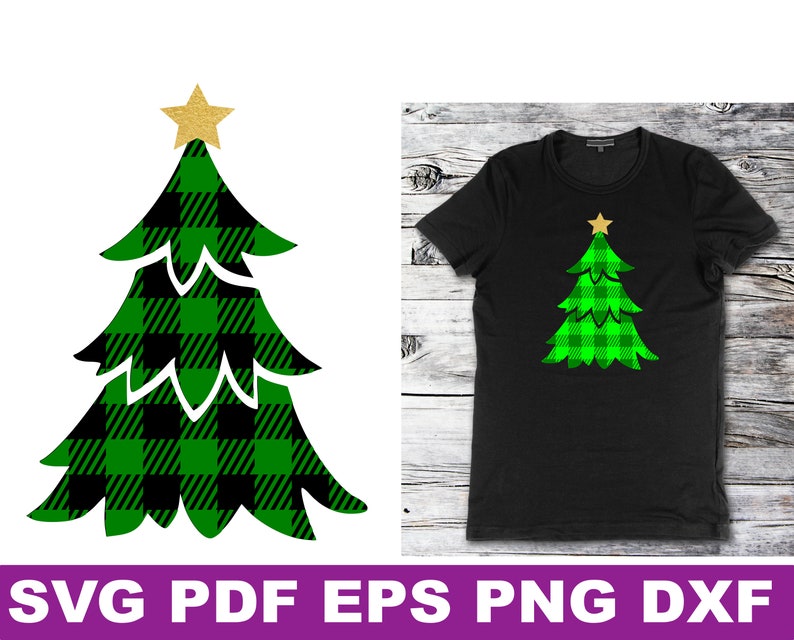 Download Buffalo Plaid Christmas Buffalo Plaid Svg Christmas Tree Etsy