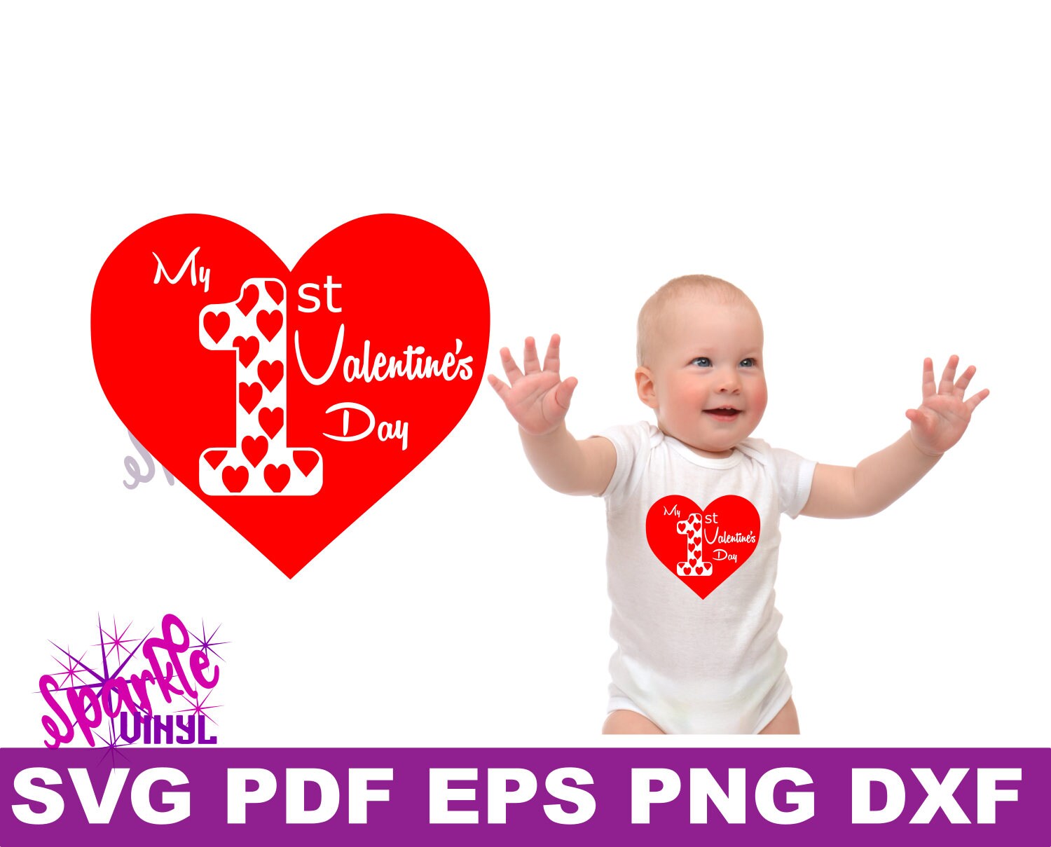 Download First Valentines Day Svg First Valentine Svg Baby Valentine Etsy