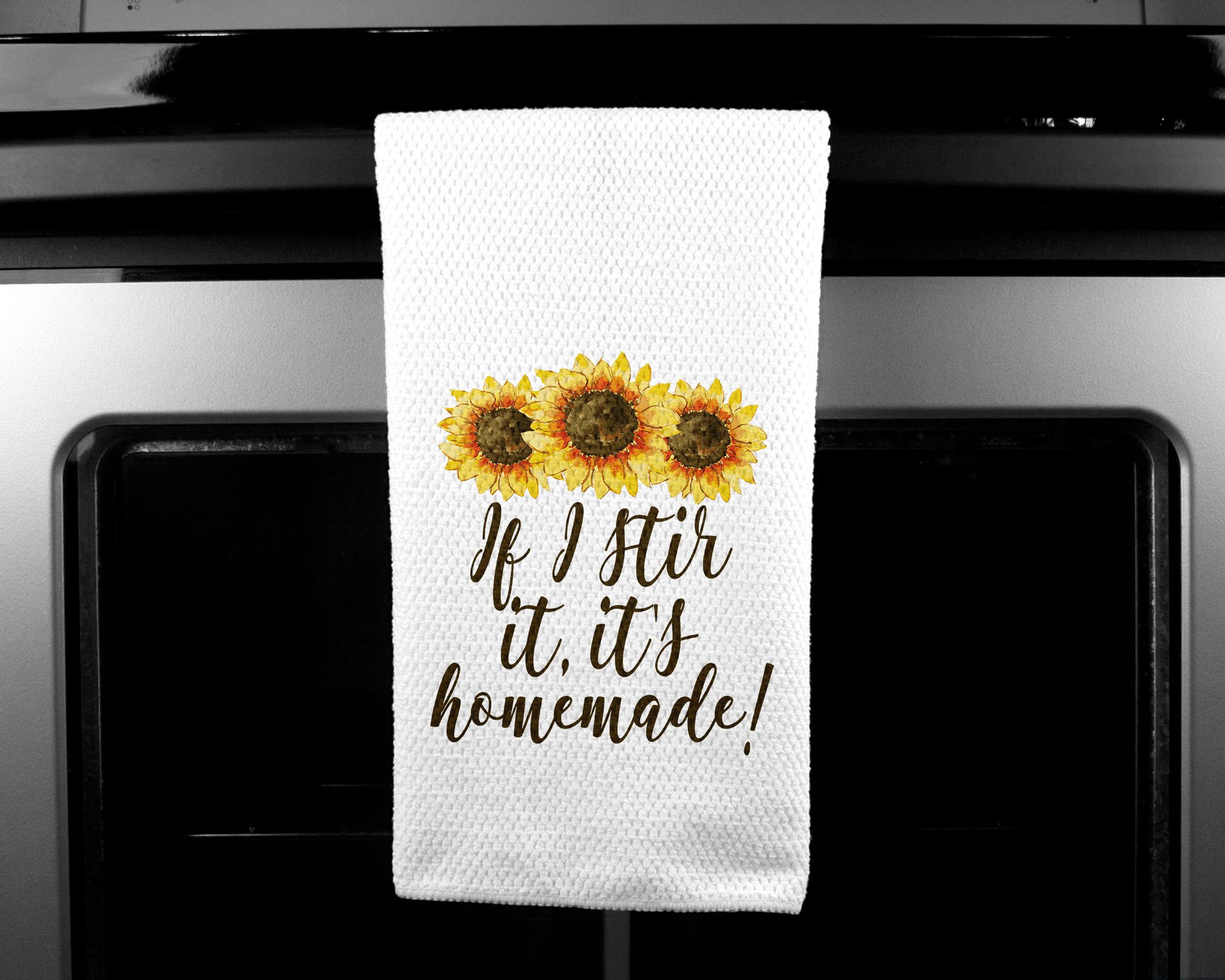 Kitchen Towel Sublimate Design Sunflower Sublimation Design