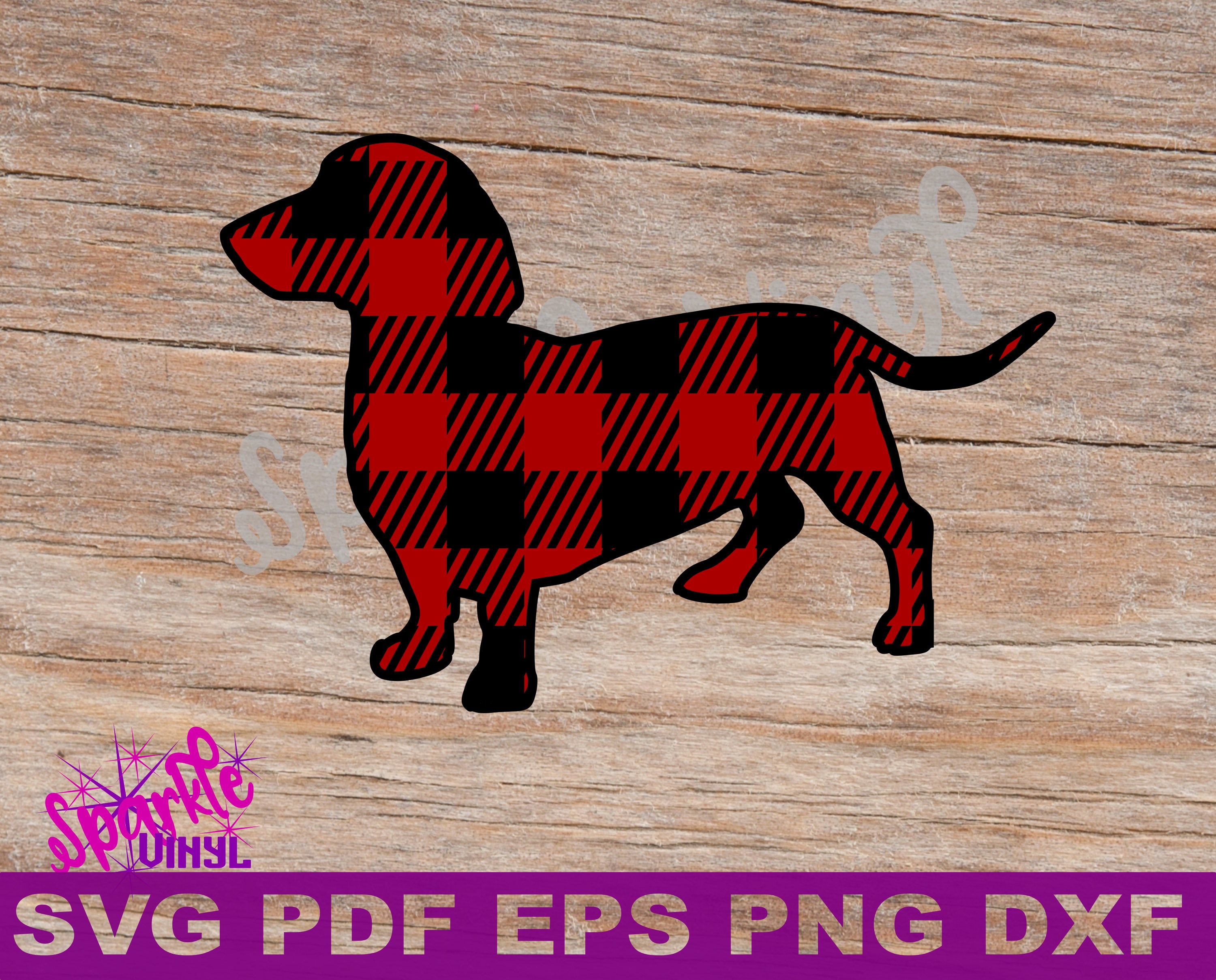 Dachshund Dog Printable With Svg Files for Cricut or - Etsy