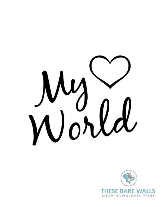 Printable Wall Art My World Kids Bedroom Print Nursery Etsy Printable Wall Art My World Kids Bedroom Print Nursery Etsy