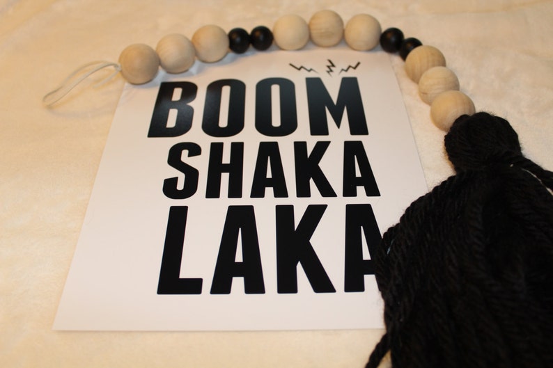 Printable Wall Art Boom Shaka Laka Fun Quotes Nursery Art - Etsy