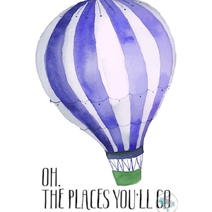 Oh The Places You&#39;ll Go - Oh the places you&#39;ll go baby shower - oh the places you&#39;ll go wall art - oh the places you&#39;ll go print