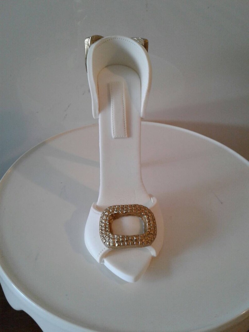 Sugar gumpaste high heel shoe cake topper