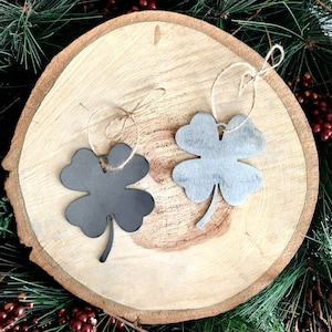 4 Leaf Clover Ornament- Shamrock Christmas Ornament - Good Luck Charm - Lucky Charm - Keepsake Christmas Ornament - Four Leaf Clover