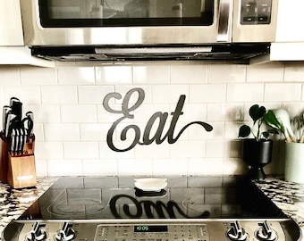 Eat Sign - Kitchen Decor - Dining Room Sign - Restaurant Wall Art - Home Decor - Wall Decor