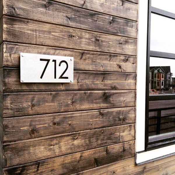 12" Custom House Number Sign - Address Sign - Address Numbers - Personalized Gift - House Number Plaque - Modern House Number