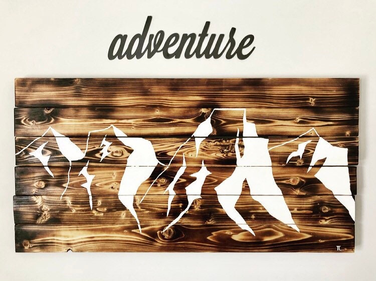 Adventure Sign - Adventures Word - Adventure Decor - Home Decor