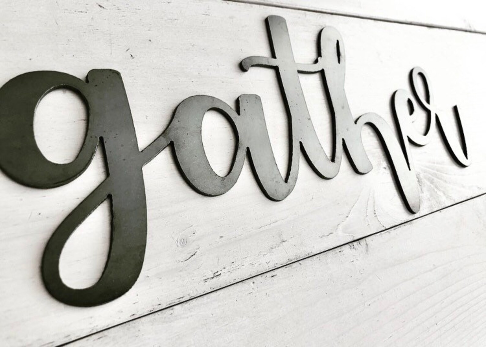 Gather Sign Gather Metal Wall Art Kitchen Decor Dining Etsy