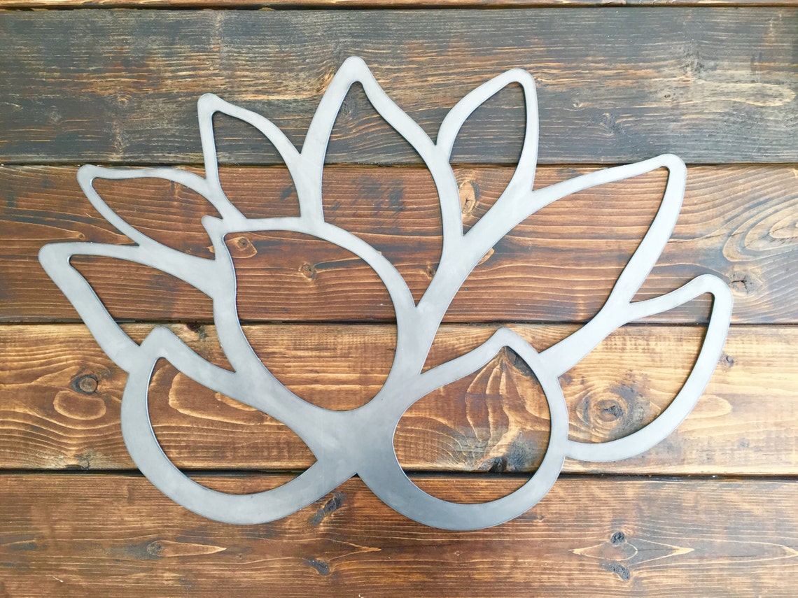 Rustic Metal Peony Flower Metal Art Flower Wall Art - Etsy