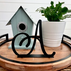 Letra rústica de metal con escritura a mano - Regalo personalizado - Letra de metal - Letra personalizada - Decoración inicial para el hogar - Monograma