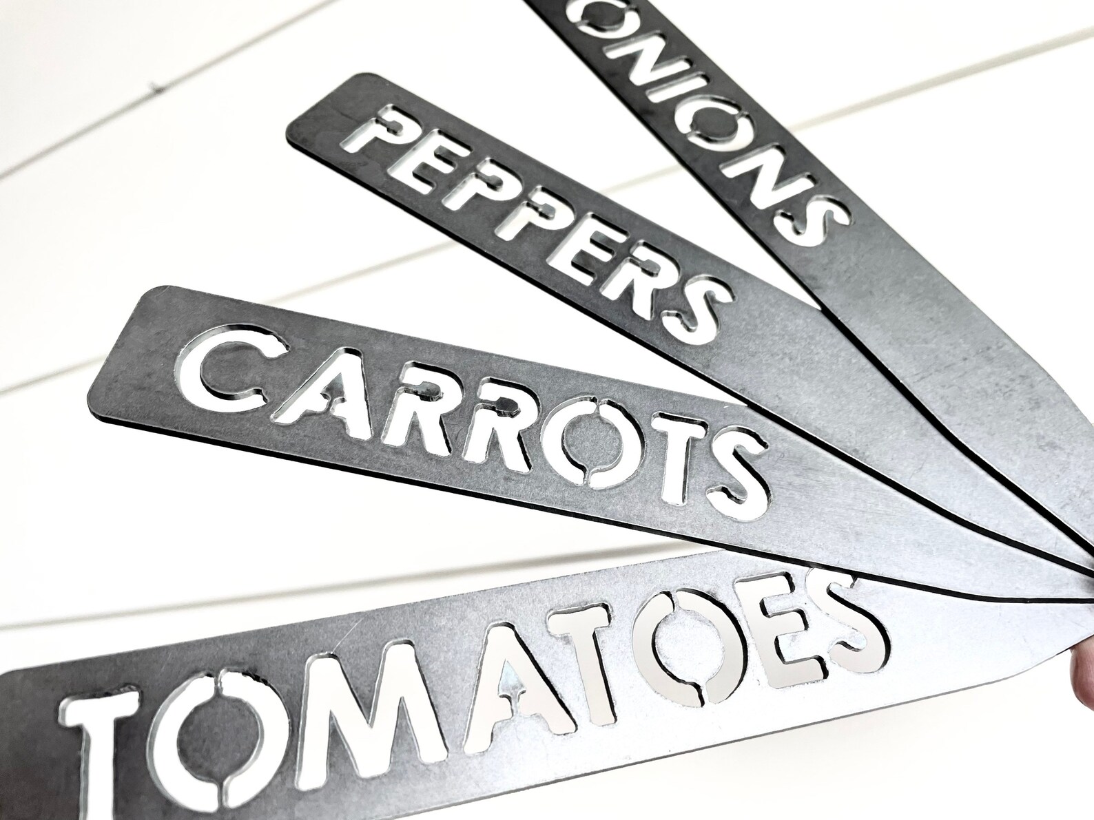 Rustic Metal Garden Tags Plant Labels Garden Name Plates Etsy