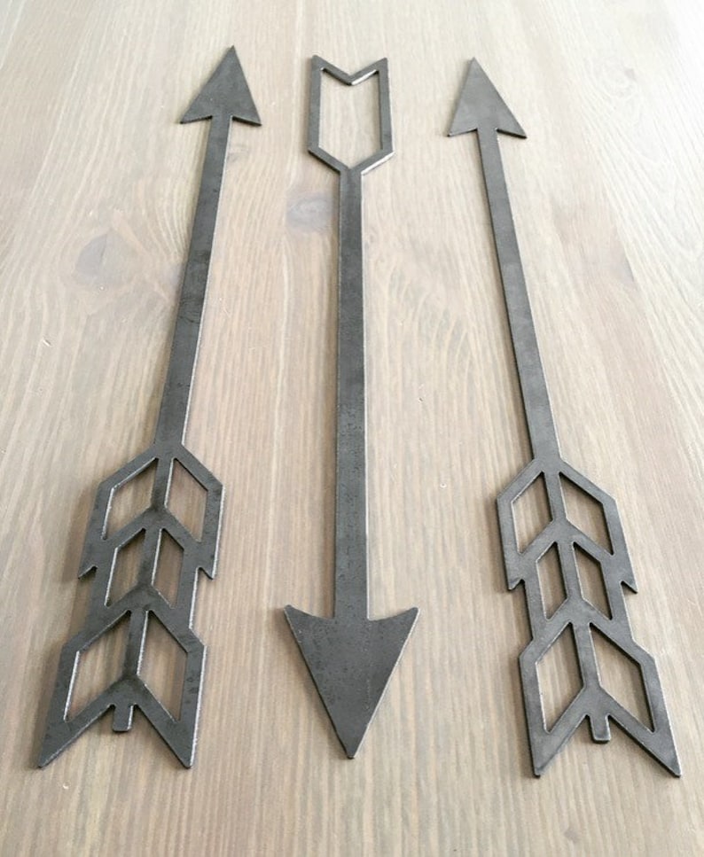Rustic Metal Arrow Home Decor Etsy