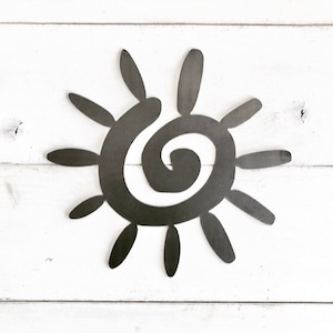 Metal Sun Wall Art - Boho Decor - Sunshine - Metal Wall Art - Home Decor - Wall Decor