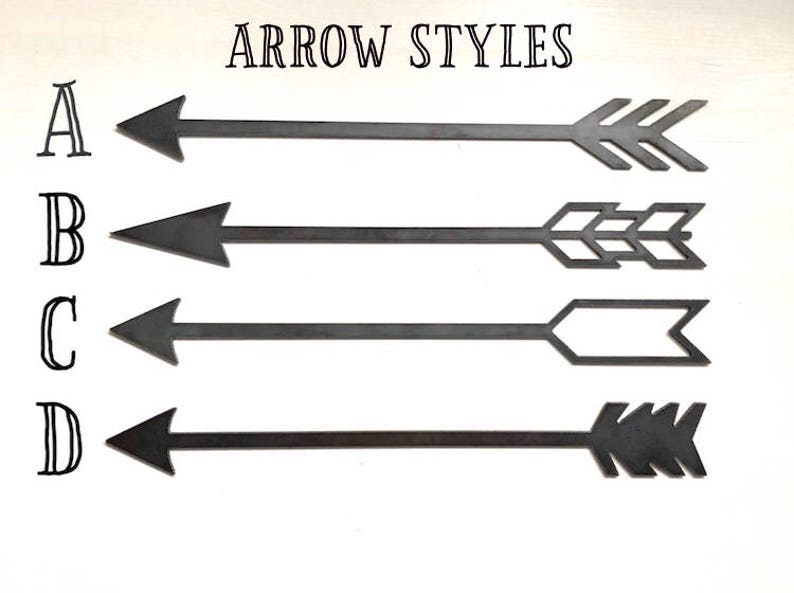 Arrow Home Decor Rustic Metal Wall Art Metal Arrow Etsy