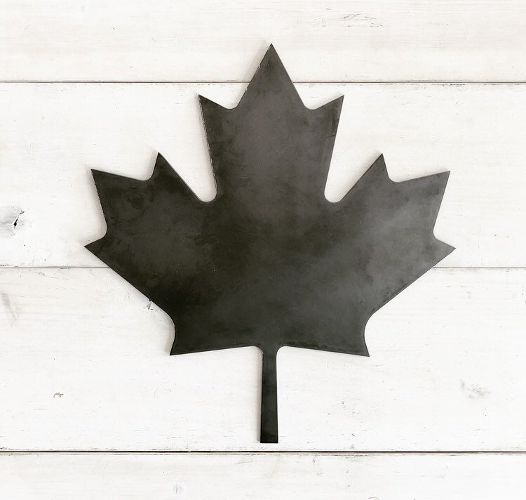 Maple Leaf Metal Canadian Maple Leaf Canada Sign Leaf Etsy