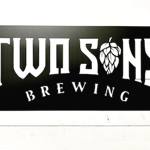 Custom Metal Logo Sign - Modern Logo - Logo Wall Sign - Business Sign - Logo Cutout - Business Logo - Custom Sign