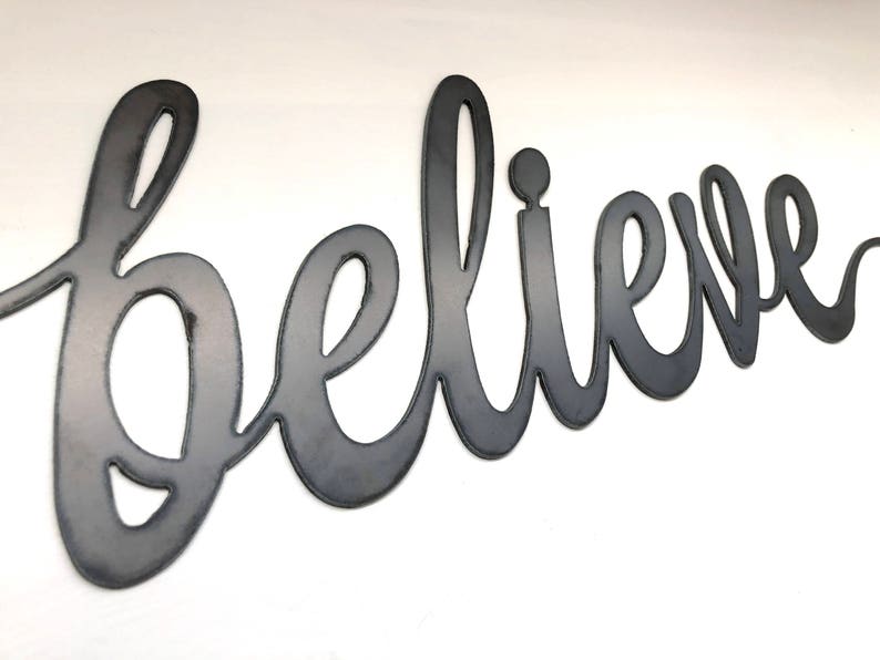 Believe Sign Believe Wall Decor Wall Art Farmhouse Decor Etsy Canada