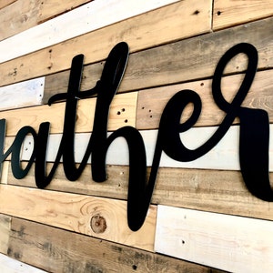 Gather Sign - Gather Metal Wall Art - Kitchen Decor - Dining Room Decor - Farmhouse Decor - Word Sign