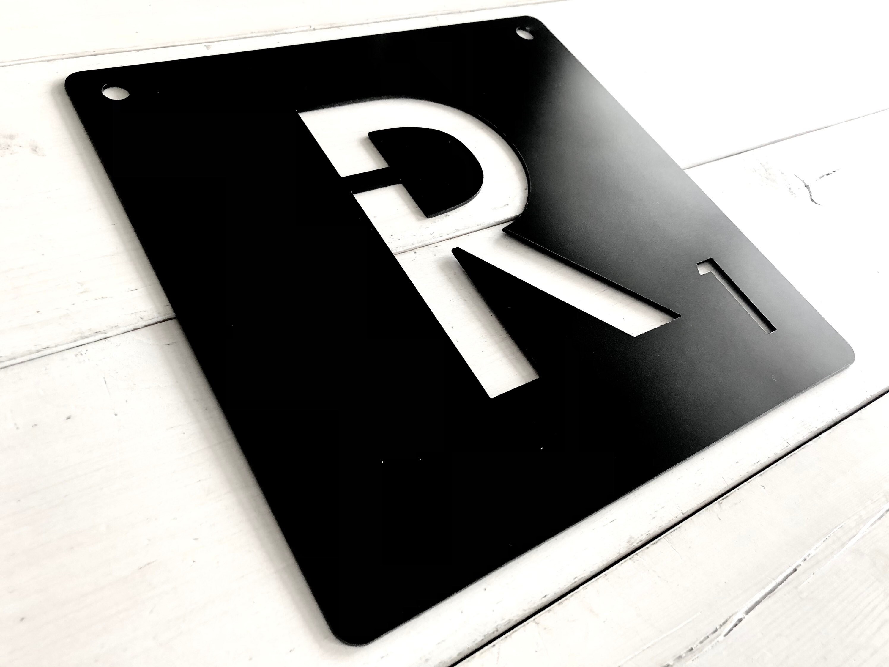 Metal Letter Tiles - Initial Tile - Rustic Letter - Personalized Gift ...