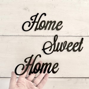 Home Sweet Home Sign Metal Word Sign Farmhouse Decor - Etsy