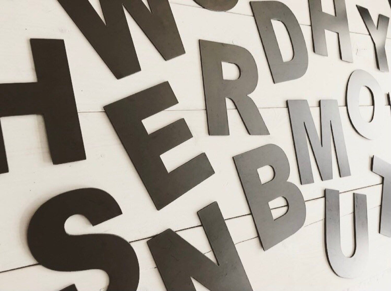 Block Letter Metal Letter Initial Letter Sign Metal Etsy België