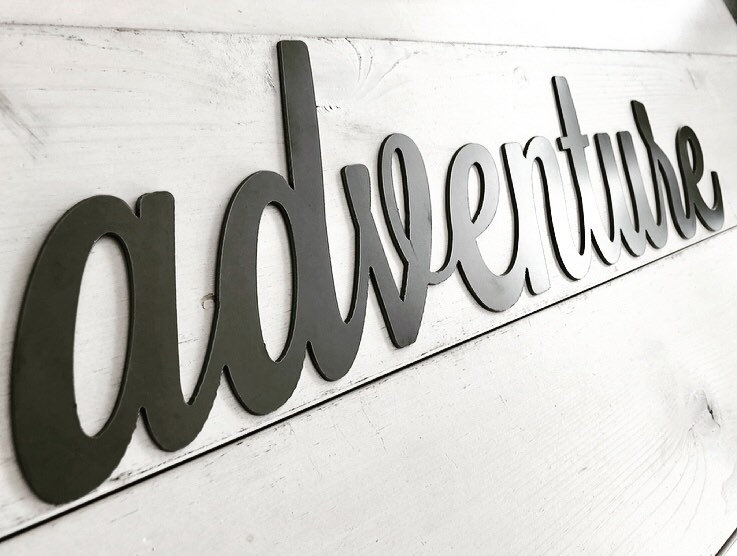 Adventure Sign Adventures Word Adventure Decor Home | Etsy
