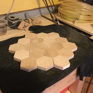 Blank wood hexagon(s) for other board games