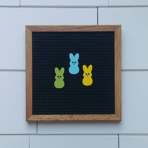Conejitos de cartón · conjunto de 3 · Semana Santa · Primavera · iconos de tablero de letras · accesorios de cartón