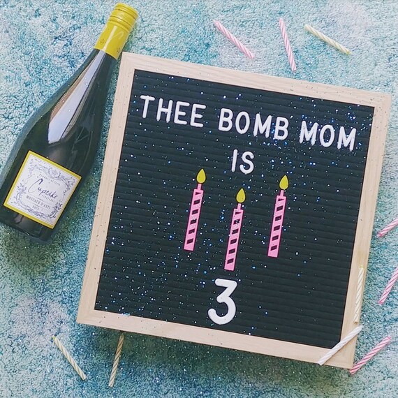 Letter Board Birthday Candles Etsy