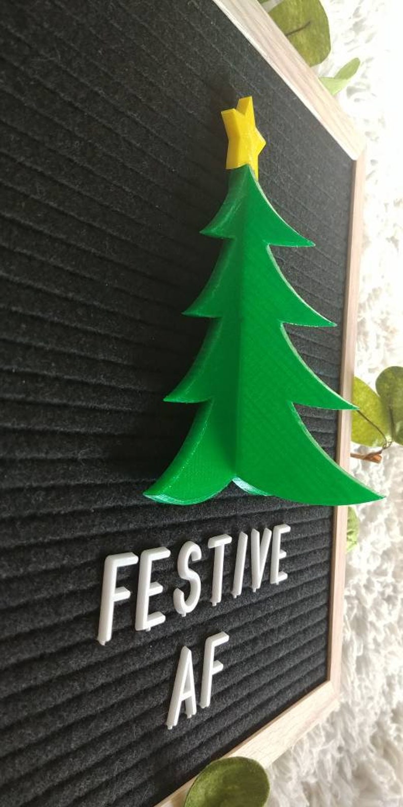 LARGE letter board christmas tree pop out Etsy