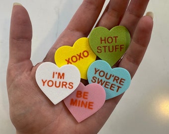 LOT DE 10 + Magnets décoratifs ou jetons pour carte de Saint-Valentin