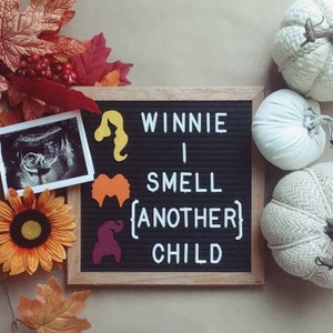 Hexenschwestern Haar Silhouetten für Halloween Letter Board