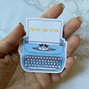 Murder She Wrote Inspired Sticker | Typewriter Sticker