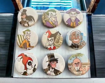 Comic Book Buttons | 2.25 Inch | Fun Pinback Buttons | Button Pins and Badges
