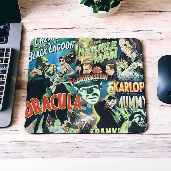 Classic Movie Monsters Mouse Pad